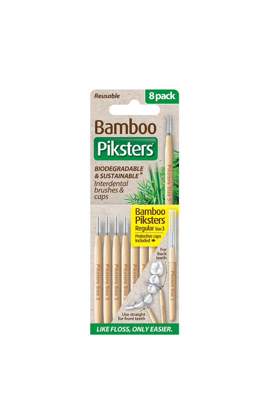 PIKSTERS Bamboo Yellow Size 3 - 8 Pack - Life Pharmacy St Lukes