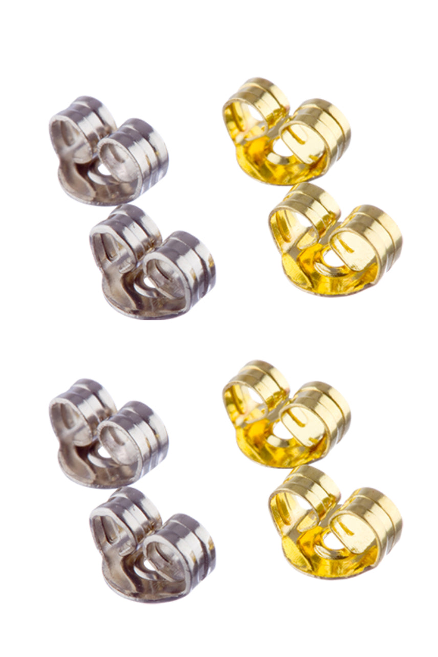 STUDEX 4 Pair Butterfly Backs 24kt Gold Plated and Surgical Stainless Steel - Life Pharmacy St Lukes