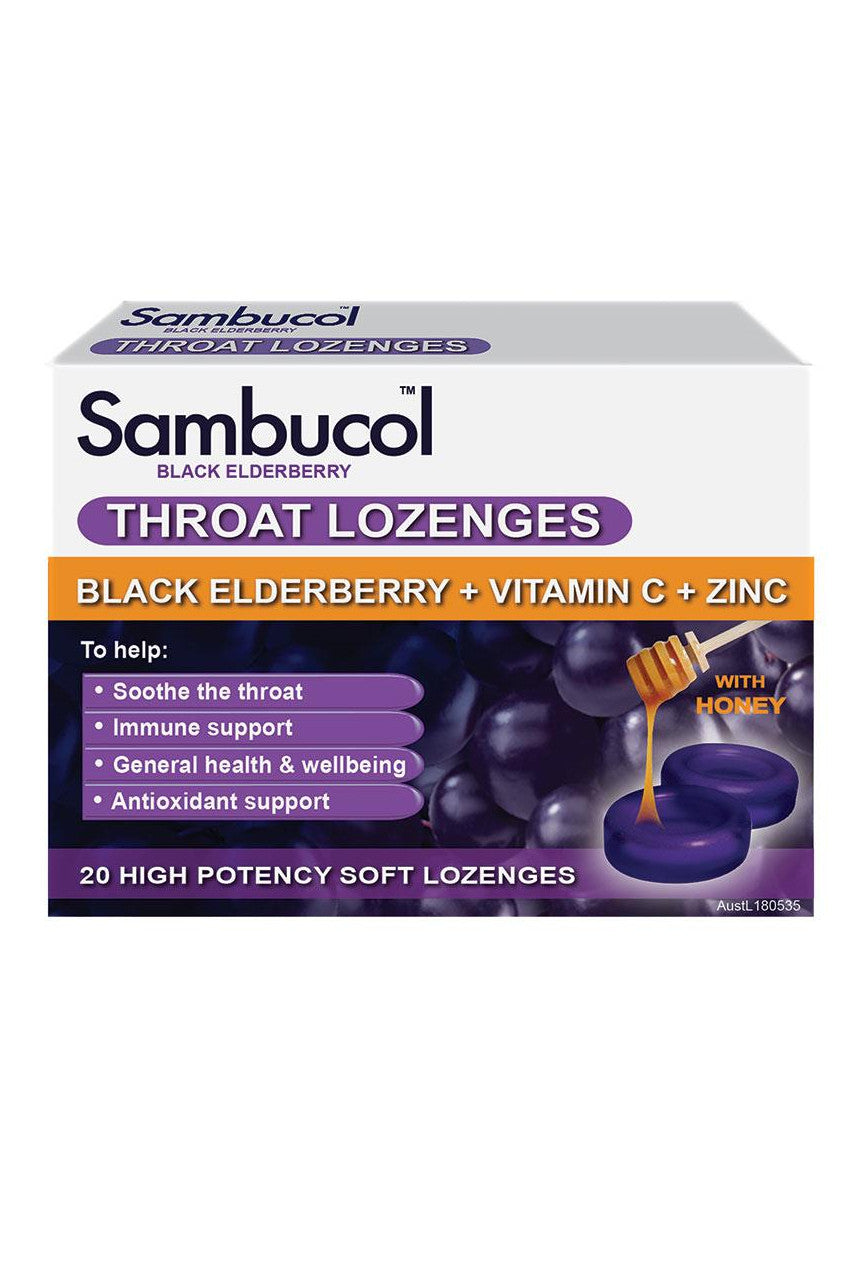 Sambucol Throat Lozenges 20s - Life Pharmacy St Lukes