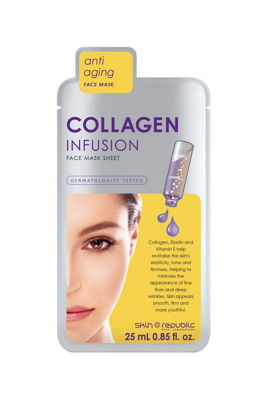 SKIN REPUBLIC Collagen Infusion Face Mask 25ml - Life Pharmacy St Lukes