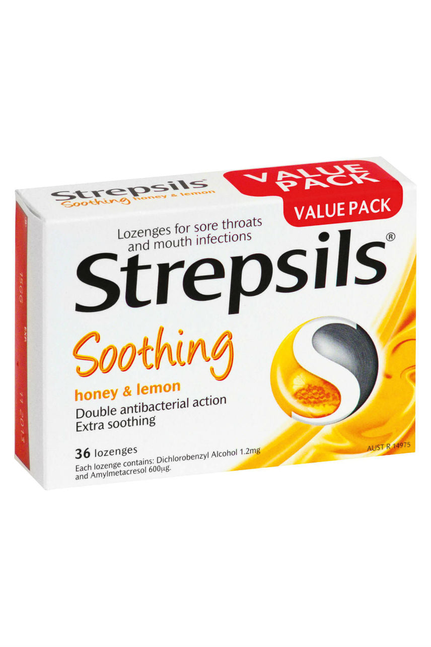 STREPSILS Honey & Lemon Lozenges 36 - Life Pharmacy St Lukes