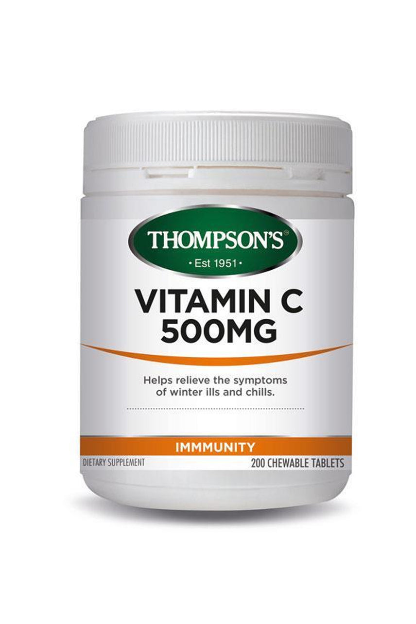 THOMPSONS Vitamin C 500mg Chewable 200 Tablets - Life Pharmacy St Lukes