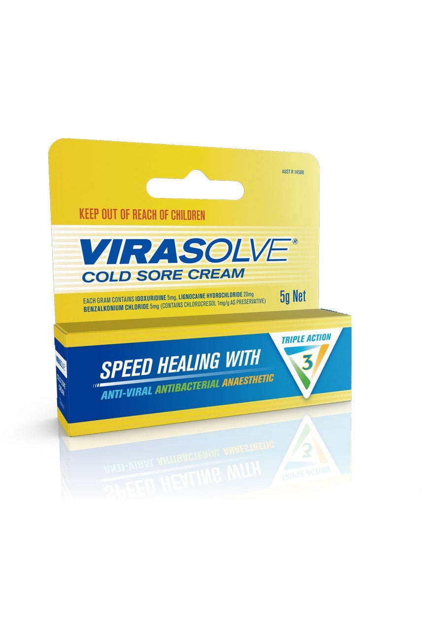 VIRASOLVE Cold Sore Cream 5g - Life Pharmacy St Lukes