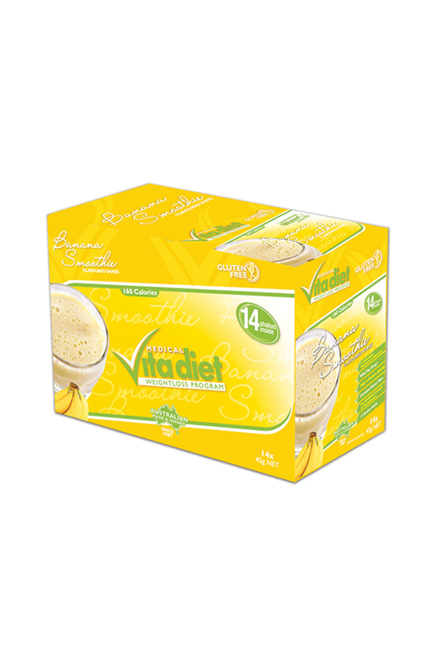 VITA DIET Banana Shakes 14 Sachets - Life Pharmacy St Lukes