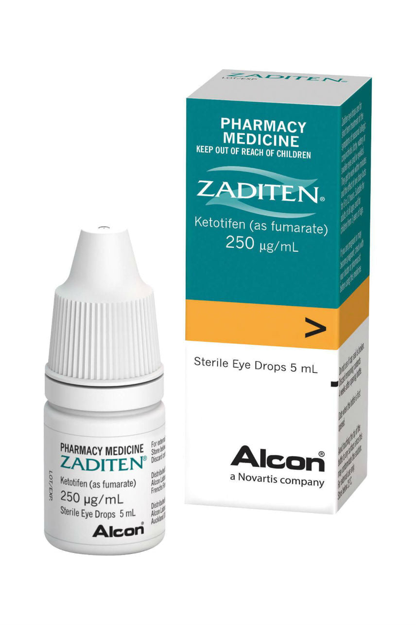 ZADITEN Eye Drops 0.025% 5ml - Life Pharmacy St Lukes