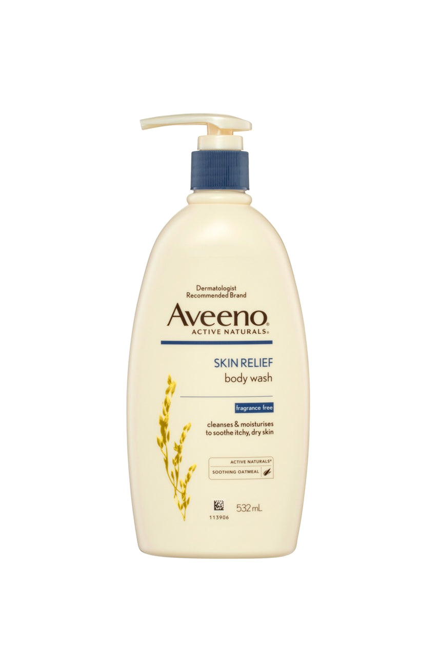AVEENO Skin Relief Body Wash Fragrance Free 532ml - Life Pharmacy St Lukes