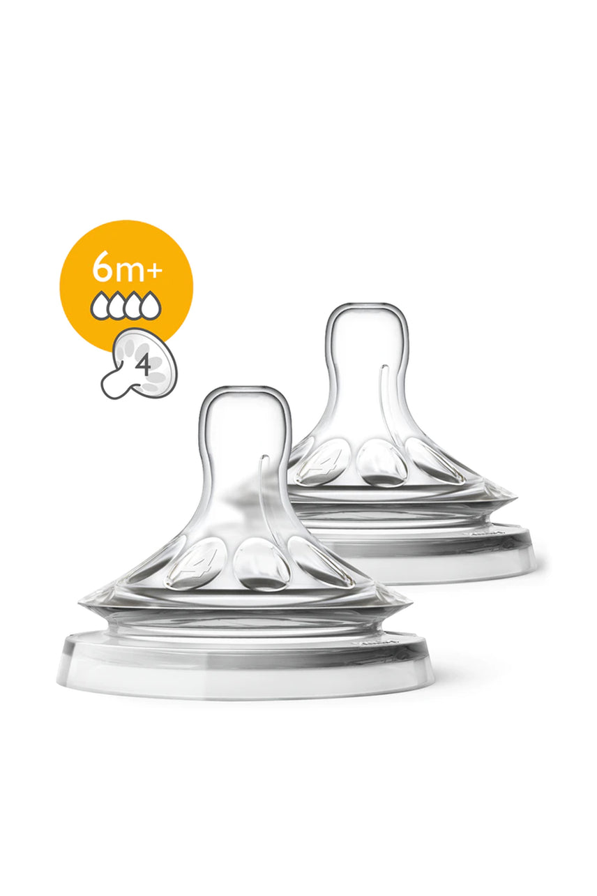 AVENT Natural Teats 2 Pack - 6m+ Fast Flow - Life Pharmacy St Lukes