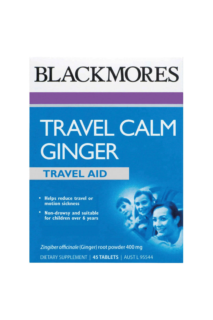 Blackmores Travel Calm Ginger 45 Tablets - Life Pharmacy St Lukes