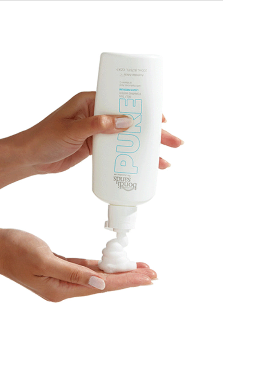 BONDI SANDS Pure Self Tan Foaming Water Light Medium 200ml - Life Pharmacy St Lukes