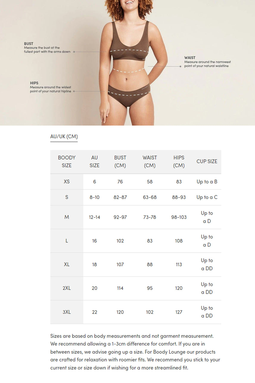 BOODY 3/4 Sleeve Top Black Small - Life Pharmacy St Lukes