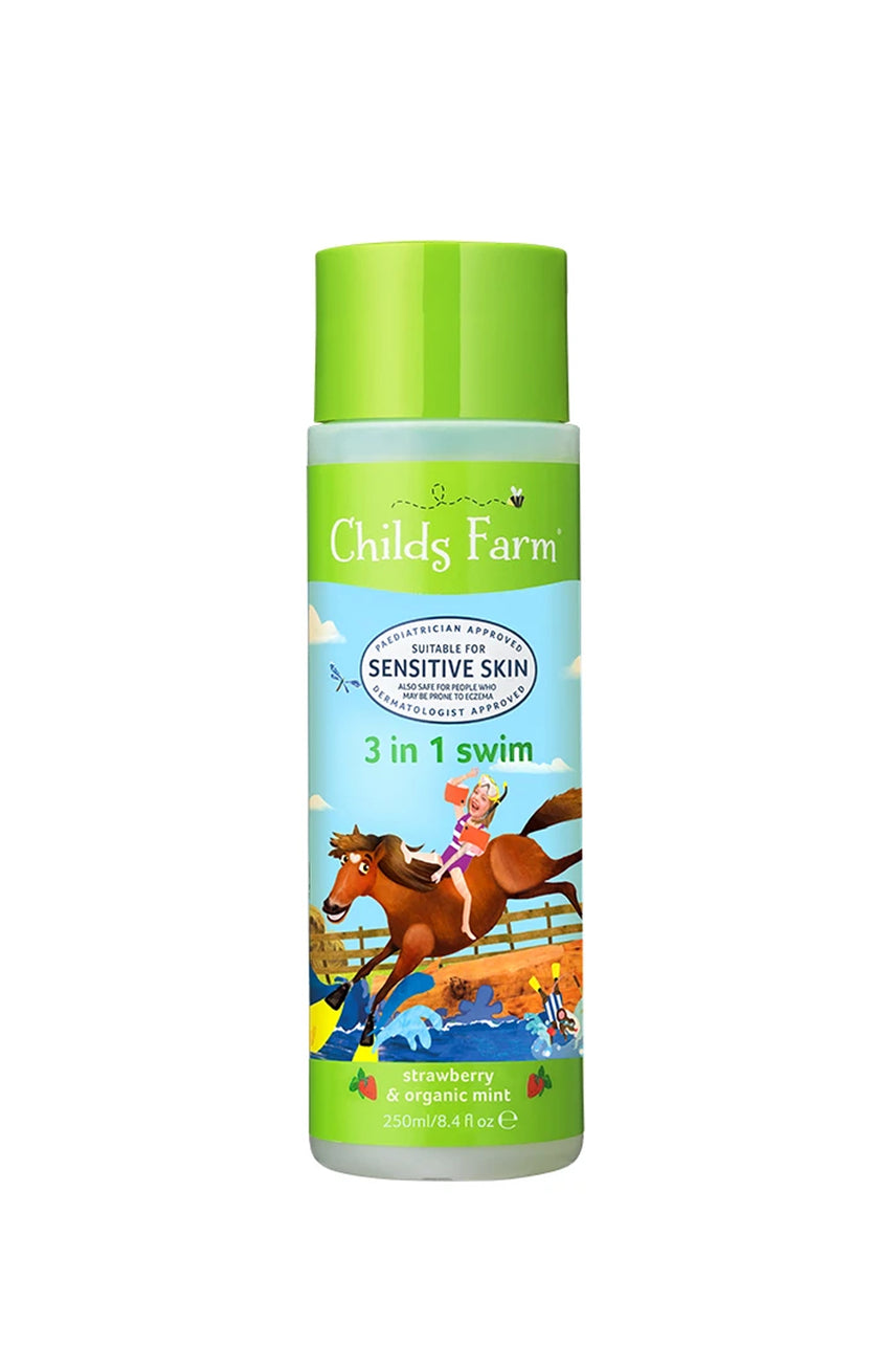 CHILDS FARM Swim Strawberry & Organic Mint 3 In 1 Swim 250ml - Life Pharmacy St Lukes