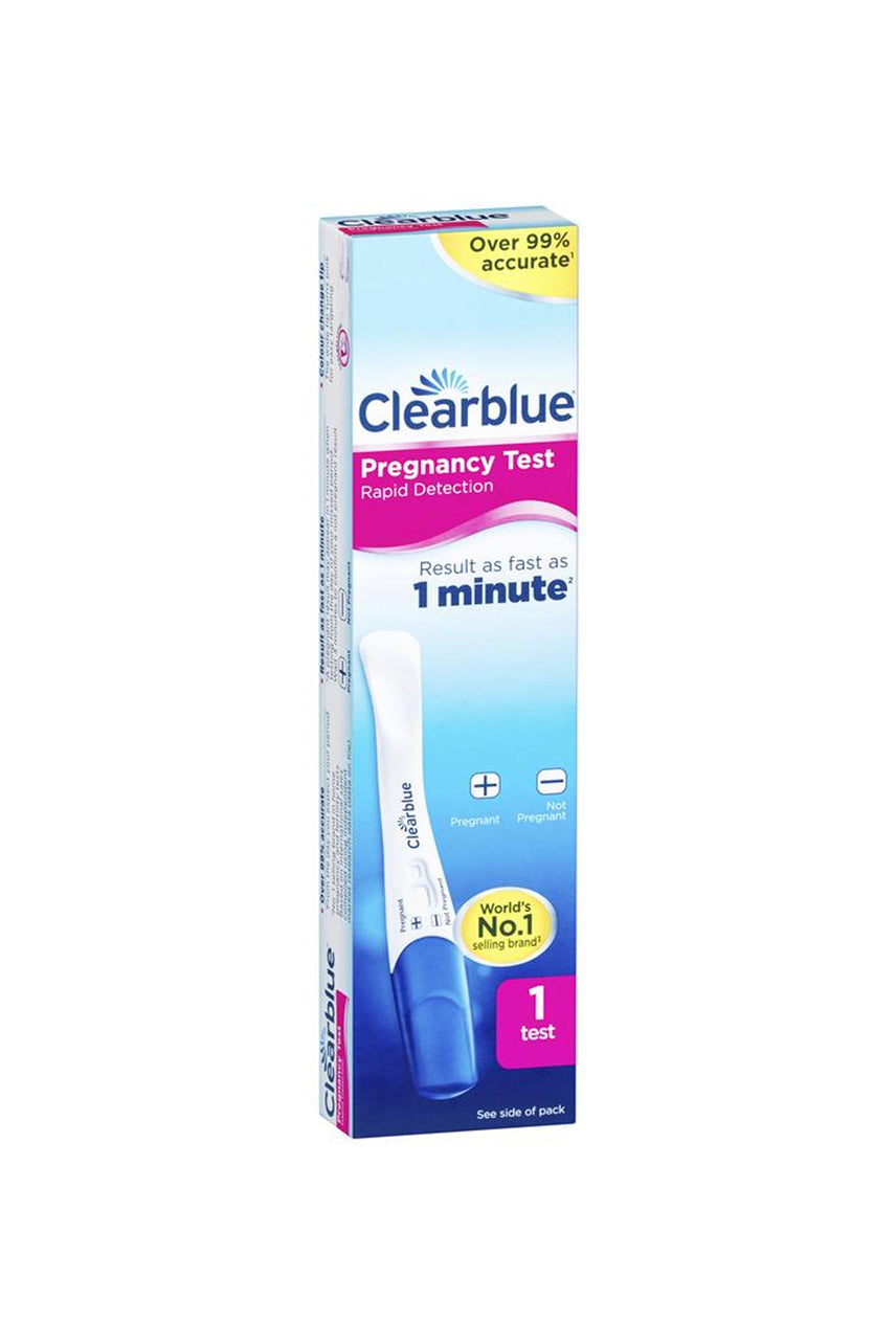 CLEARBLUE 1 Minute Rapid Detection Pregnancy Test x1 - Life Pharmacy St Lukes