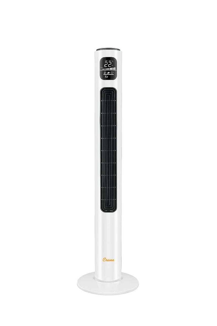 CRANE Tower Fan Air Circulator - White (116cm) - Life Pharmacy St Lukes