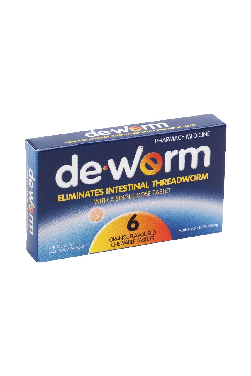 DE-WORM 100mg 6tabs - Life Pharmacy St Lukes