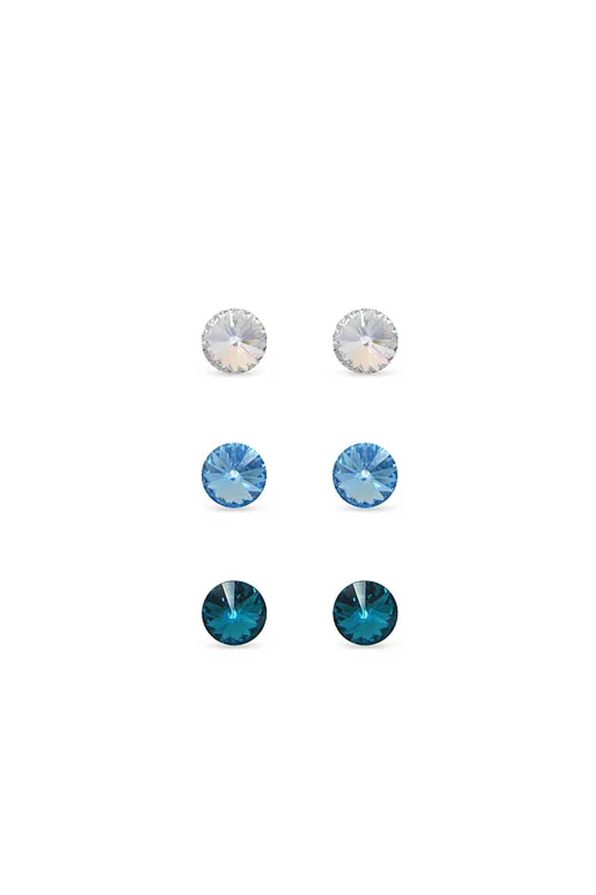 EarSense F6-2098 Crystal, Aqua, Blue Zircon Rivoli Trio - Life Pharmacy St Lukes