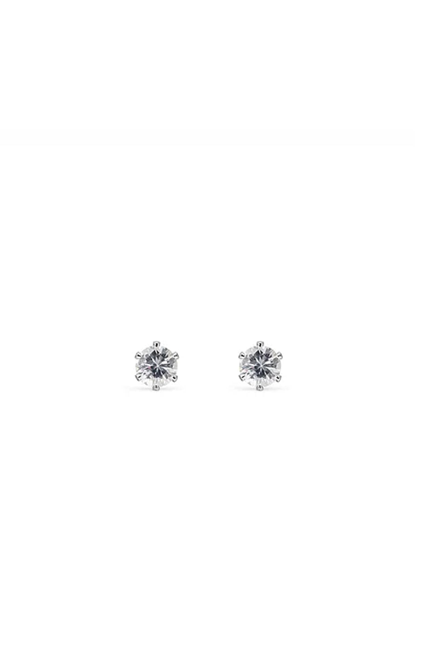 EarSense CZ-15S 5mm Silver Cubic Zirconia Stud Earrings - Life Pharmacy St Lukes