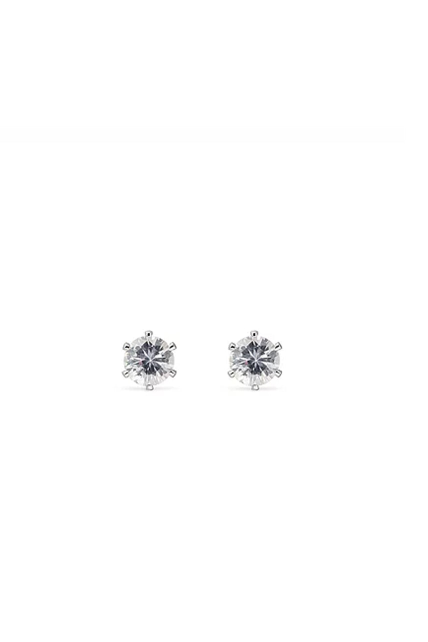 EarSense CZ-16S 6mm Silver Cubic Zirconia Stud Earrings - Life Pharmacy St Lukes
