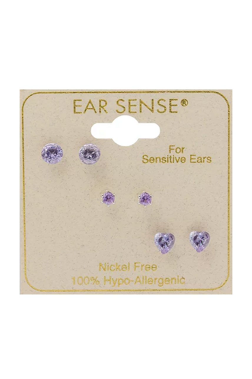 EarSense F4-1057 Lavender Crystal Trio with Heart - Life Pharmacy St Lukes