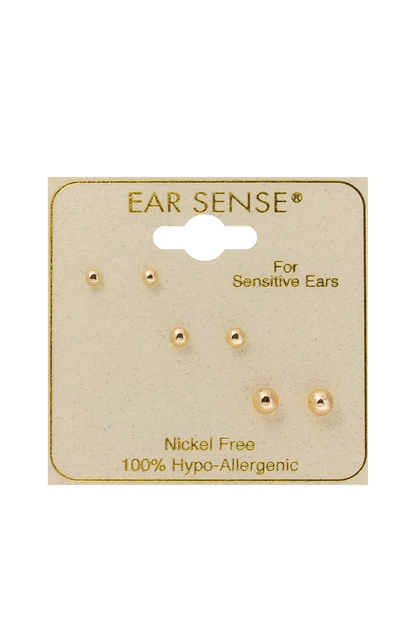 EarSense FC291 Gold Ball Stud Trio - Life Pharmacy St Lukes
