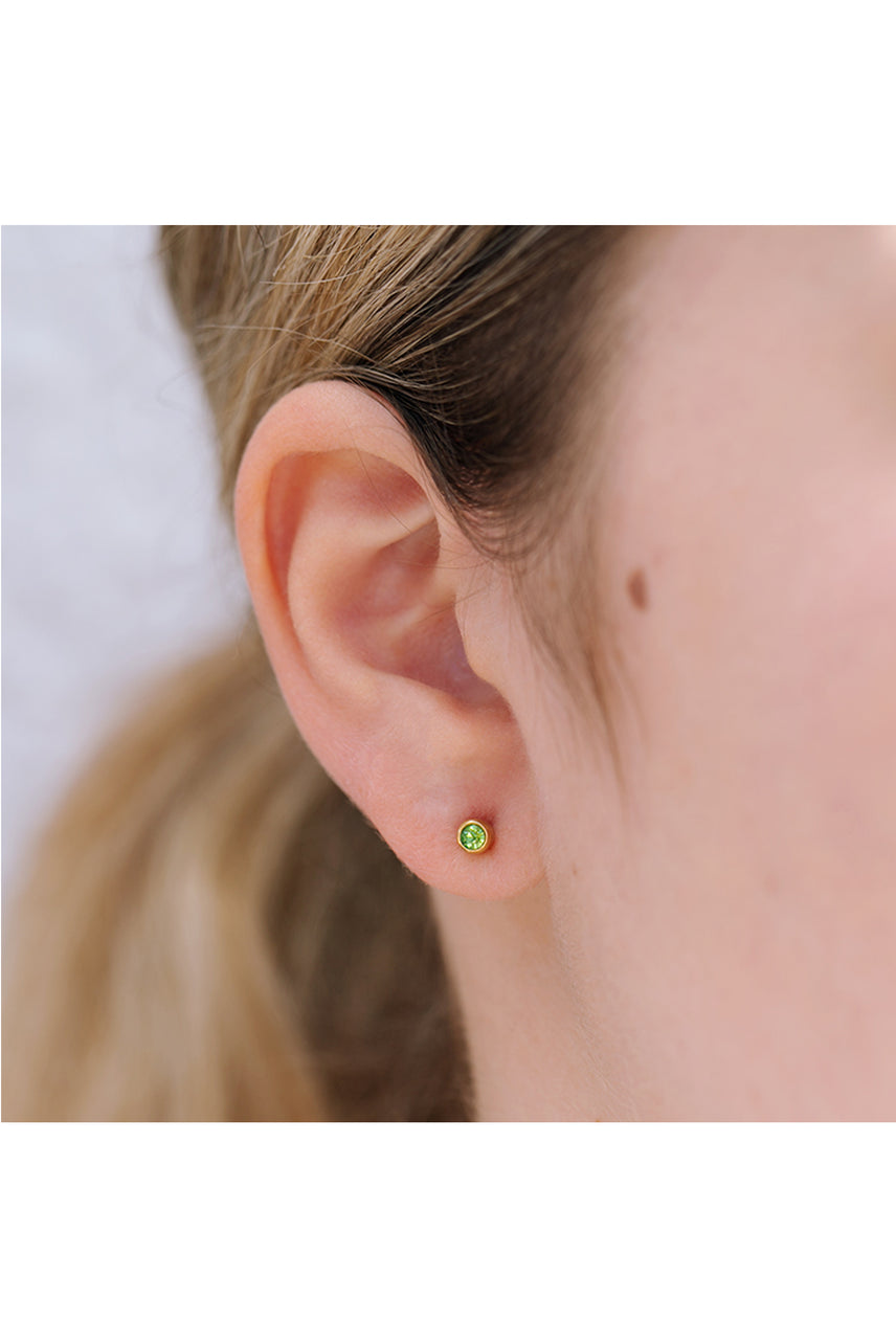 EURO 51280 Light Green August Birthstone 4mm Gold - Life Pharmacy St Lukes