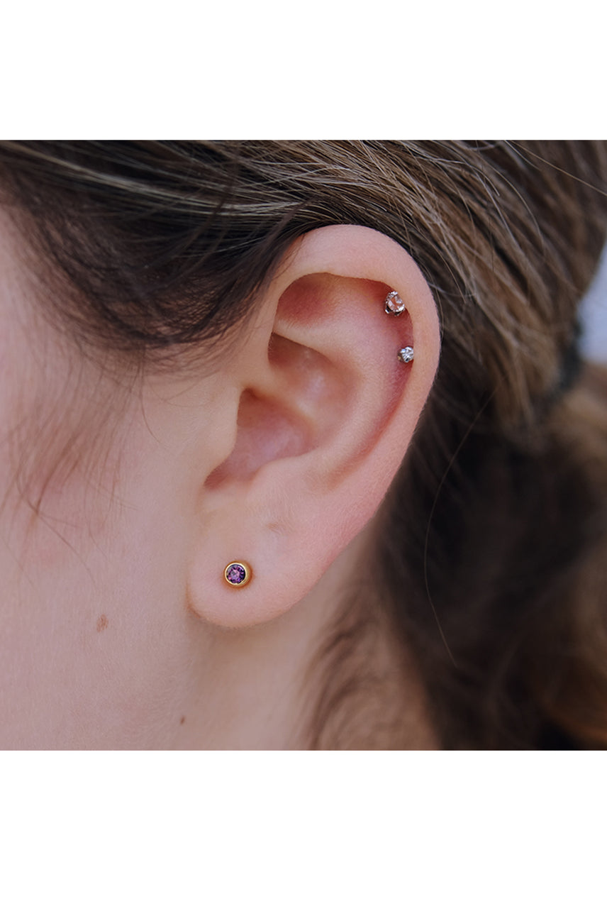 EURO 51220 Purple Amethyst Crystal February Birthstone 4mm Gold - Life Pharmacy St Lukes