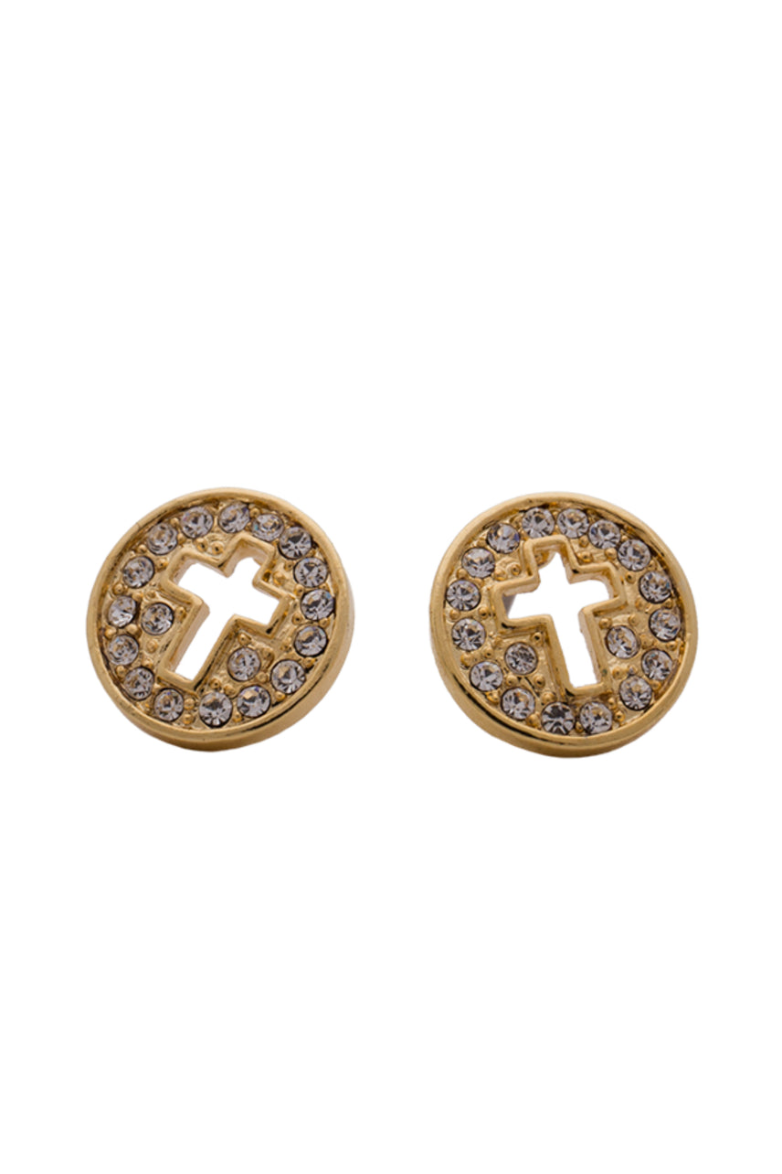 EURO 59510 Gold Disc with Cut Out Cross - Life Pharmacy St Lukes