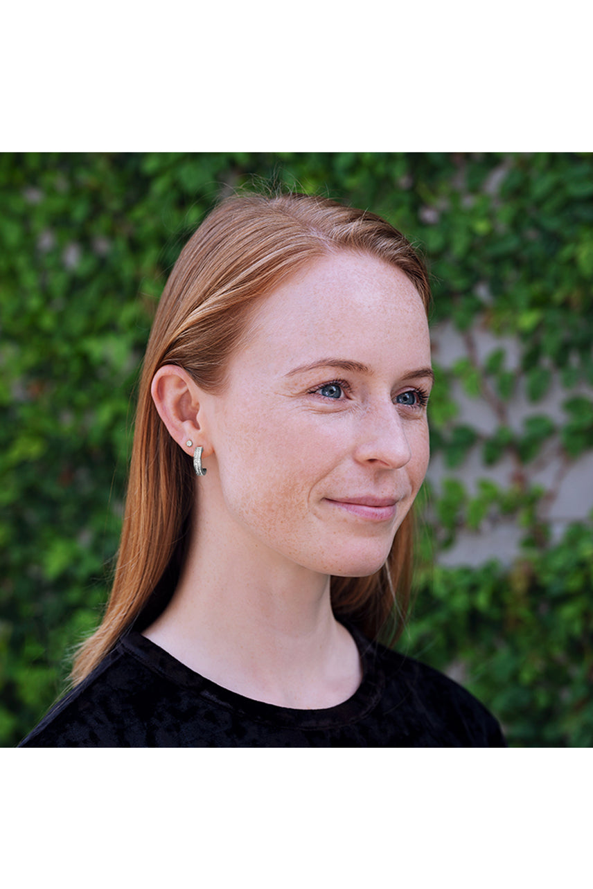 EURO 58771 Rhodium Cubic Zirconia + Hoop Set - Life Pharmacy St Lukes