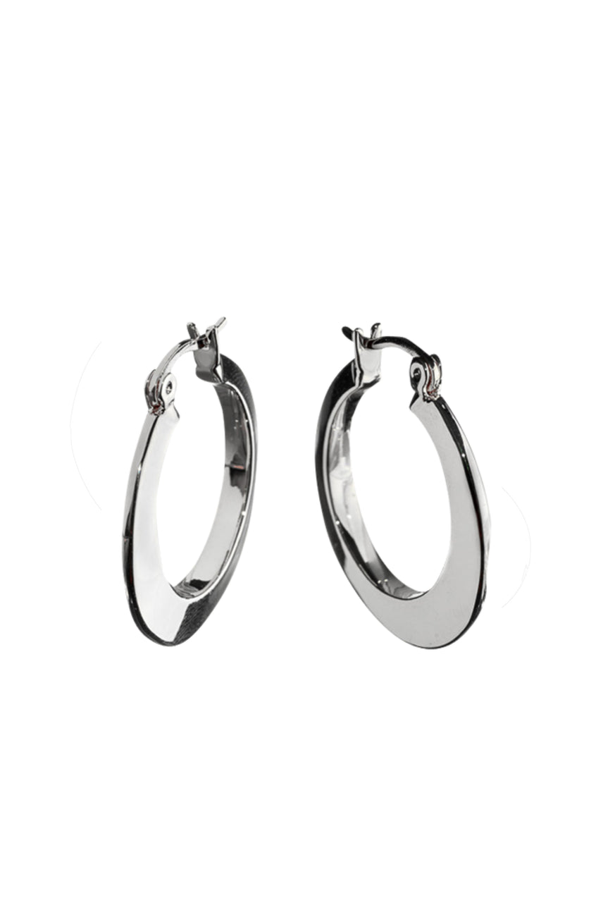 EURO 58741 Flat Silver Hoop - Life Pharmacy St Lukes