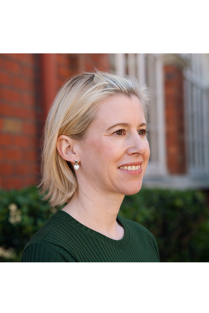 EURO 56421 Silver Drop Pave Crystal Hearts - Life Pharmacy St Lukes