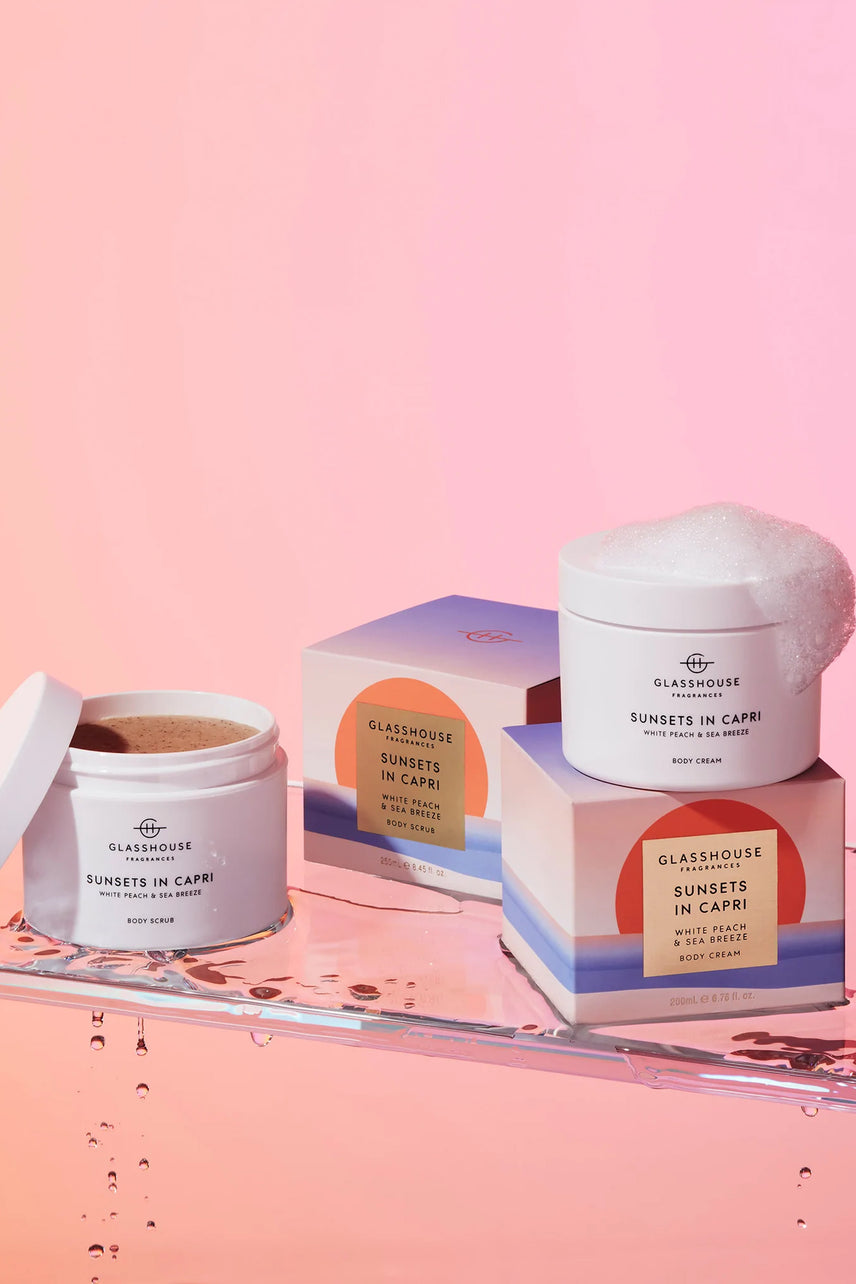 GLASSHOUSE FRAGRANCES Body Cream Sunsets in Capri 200g - Life Pharmacy St Lukes