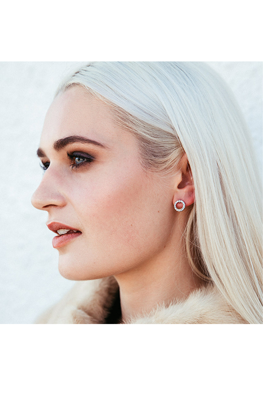 EURO 59521 Silver Open Clear Crystal Circle - Life Pharmacy St Lukes