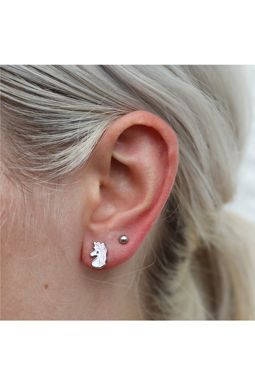 GLAM Rhodium Unicorn Stud Set - Life Pharmacy St Lukes