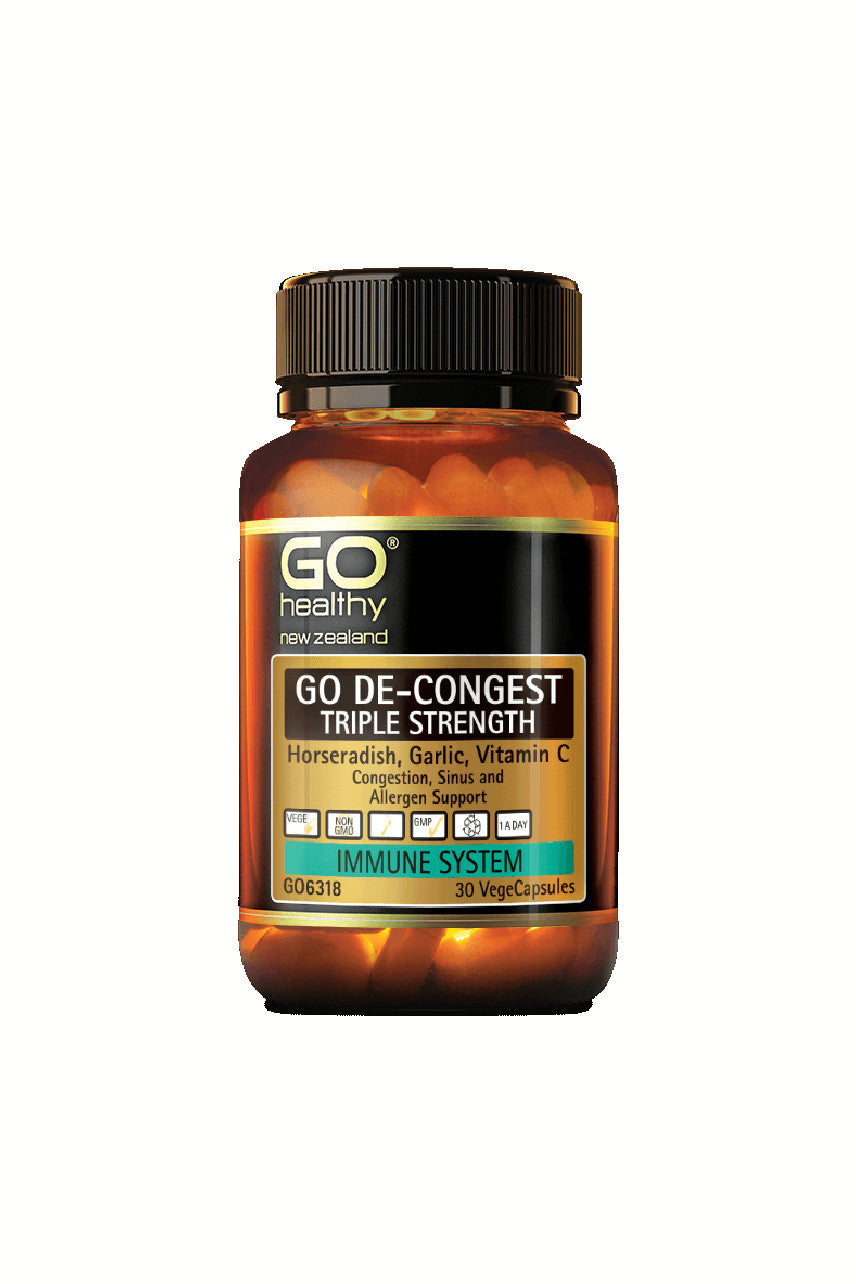GO HEALTHY De-Congest Triple Strength 30vcaps - Life Pharmacy St Lukes