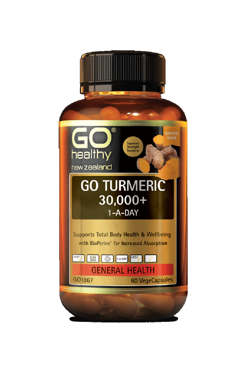 GO HEALTHY Turmeric 30000+ 1-A-Day 60Vcap - Life Pharmacy St Lukes