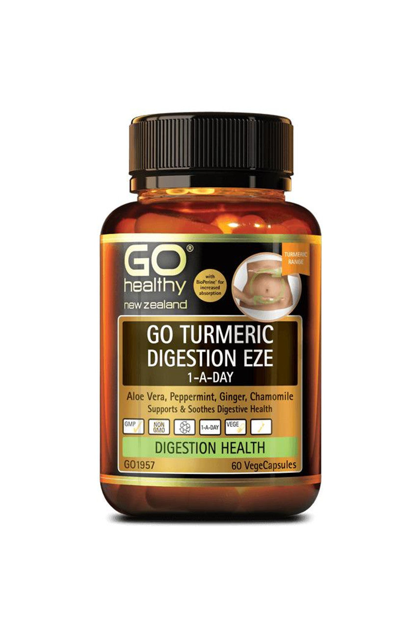 GO HEALTHY Turmeric Digest Eze 1-A-Day 60Vcap - Life Pharmacy St Lukes