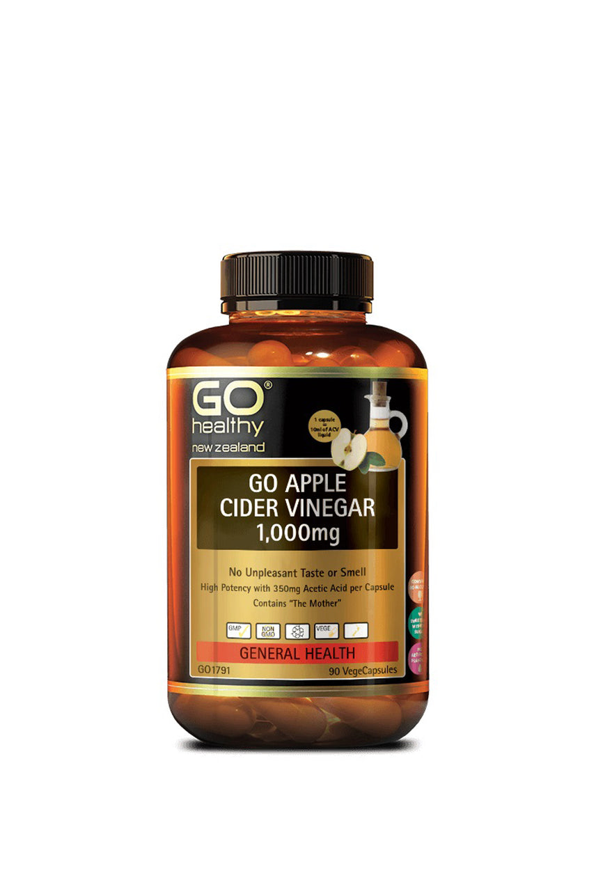 GO HEALTHY Go Apple Cider Vinegar 1000mg 90s - Life Pharmacy St Lukes