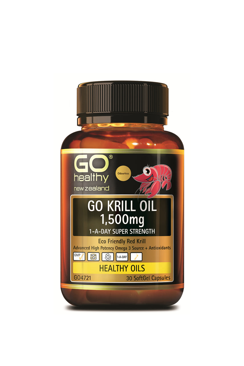 GO HEALTHY Krill Oil 1500mg 1-A-Day 30 Capsules - Life Pharmacy St Lukes