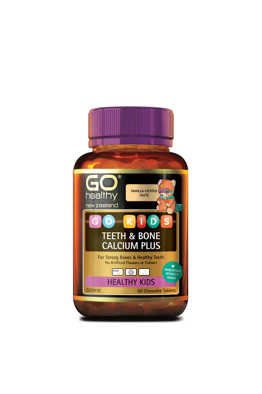 GO HEALTHY Kids Teeth & Bone Calcium Plus 60 Chewable - Life Pharmacy St Lukes