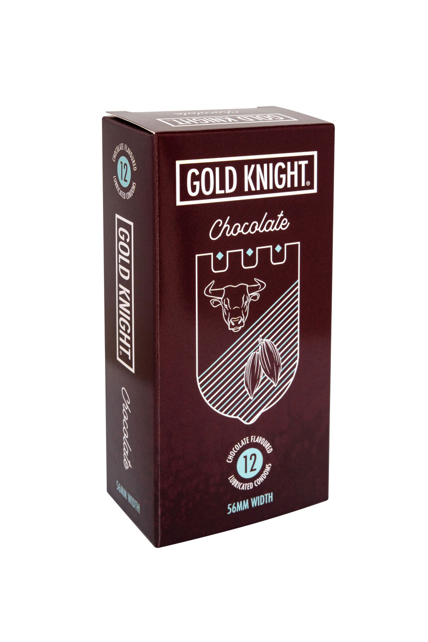 GOLD KNIGHT Chocolate Flavoured Latex Condom 12 Pack - Life Pharmacy St Lukes