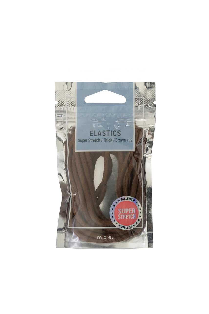 MAE 40-2203BR Elastics Thick Super Stretch Brown 12 - Life Pharmacy St Lukes