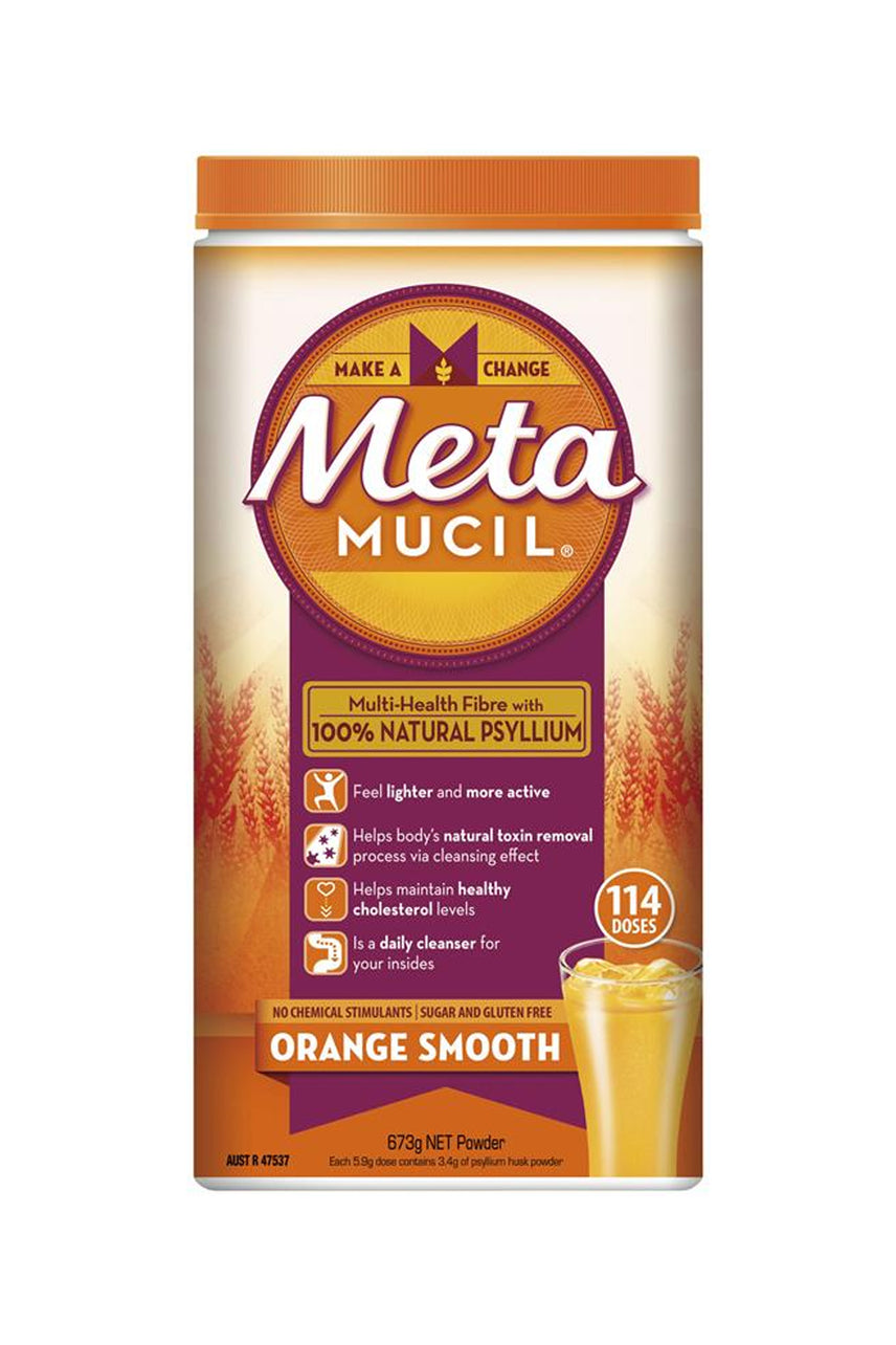 METAMUCIL Fibre Supplement Smooth Orange 114 Dose 673g - Life Pharmacy St Lukes