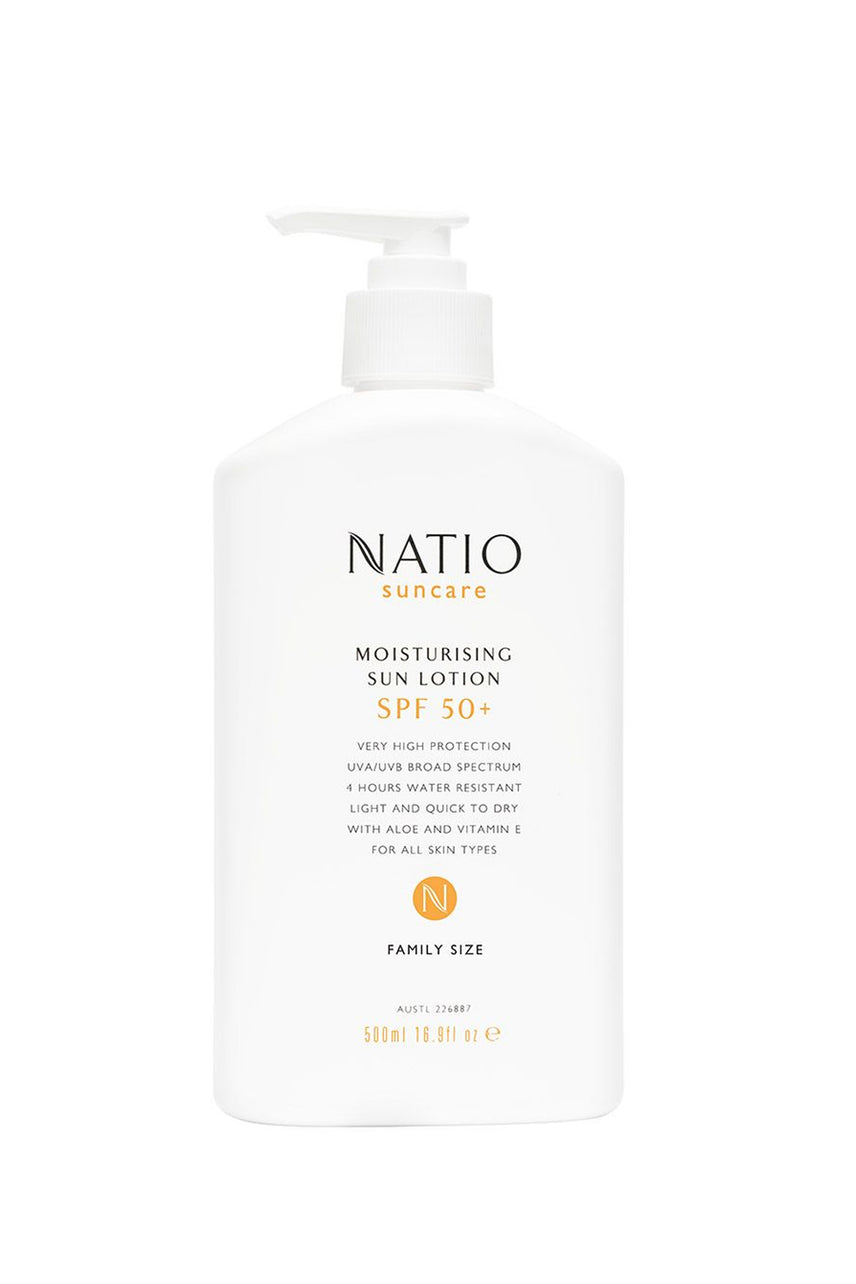 NATIO Moist Sun Lotion SPF50 500ml - Life Pharmacy St Lukes