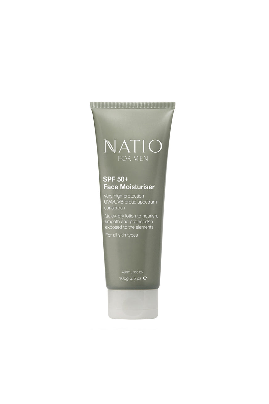 NATIO Men SPF50 Face Moisturiser 100g - Life Pharmacy St Lukes