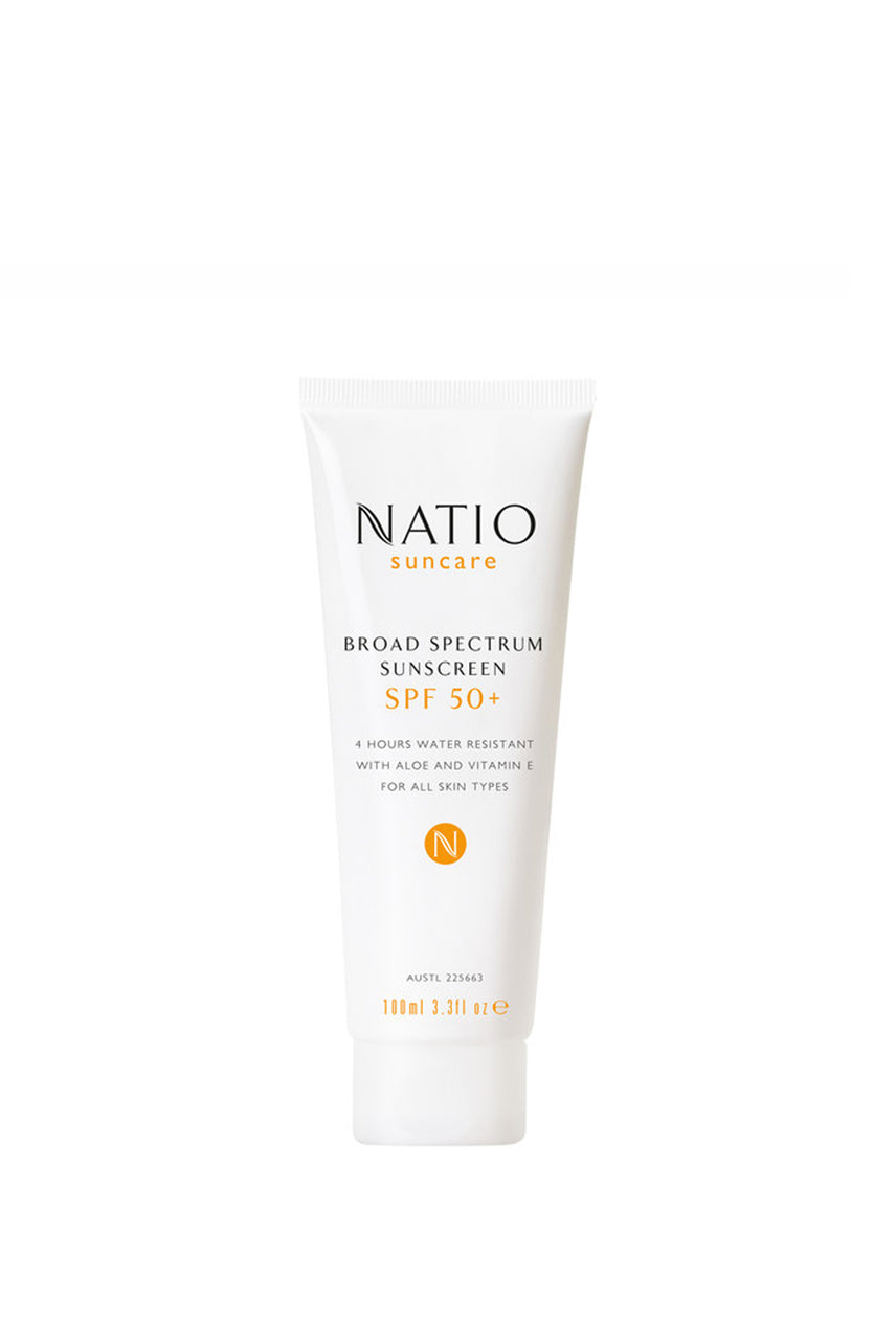 NATIO Broad Spectrum Sunscreen SPF 50+100ml - Life Pharmacy St Lukes