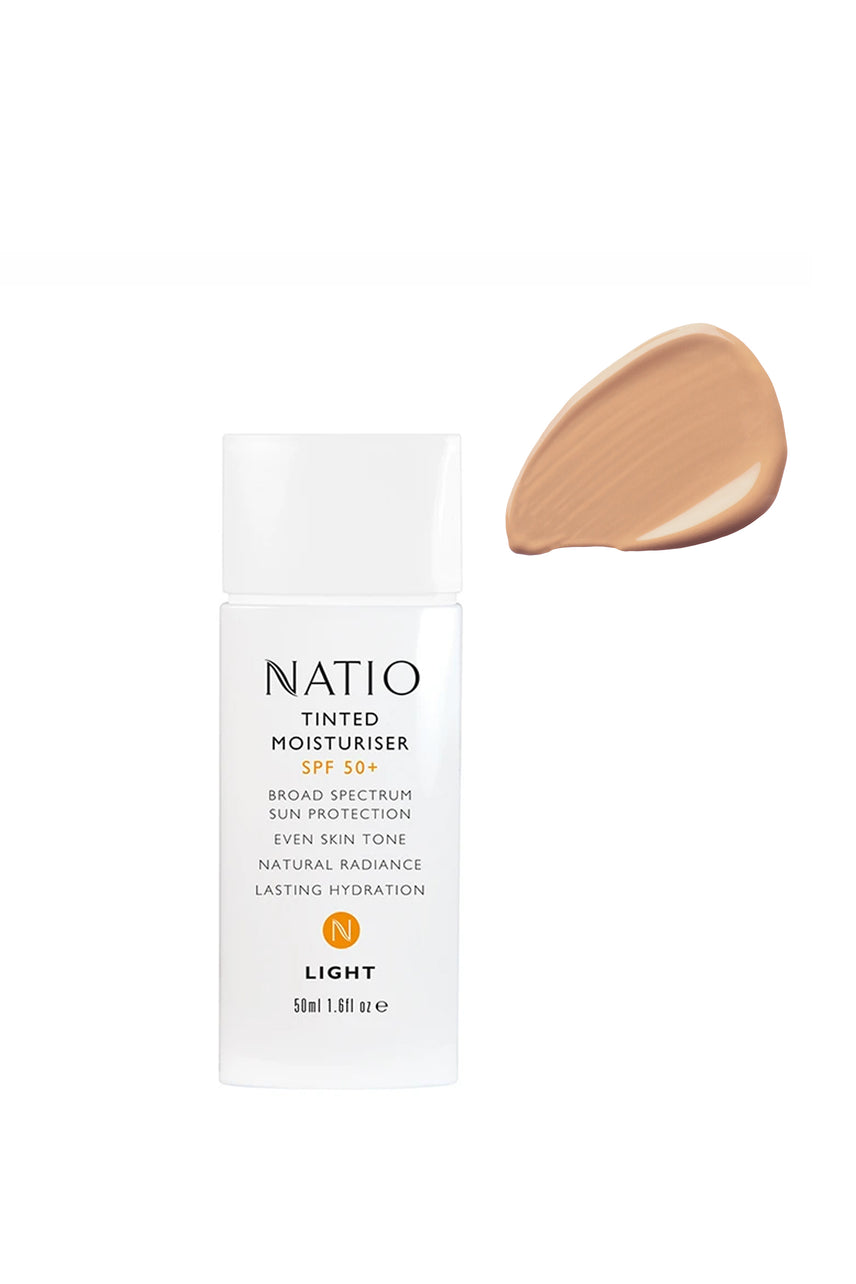 NATIO Tinted Moisturiser SPF 50+ Light - Life Pharmacy St Lukes
