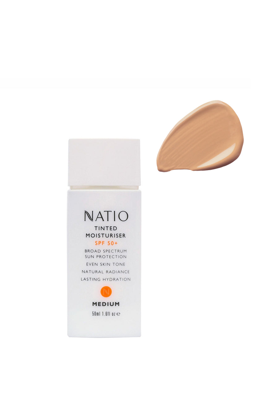 NATIO Tinted Moisturiser SPF 50+ Medium - Life Pharmacy St Lukes
