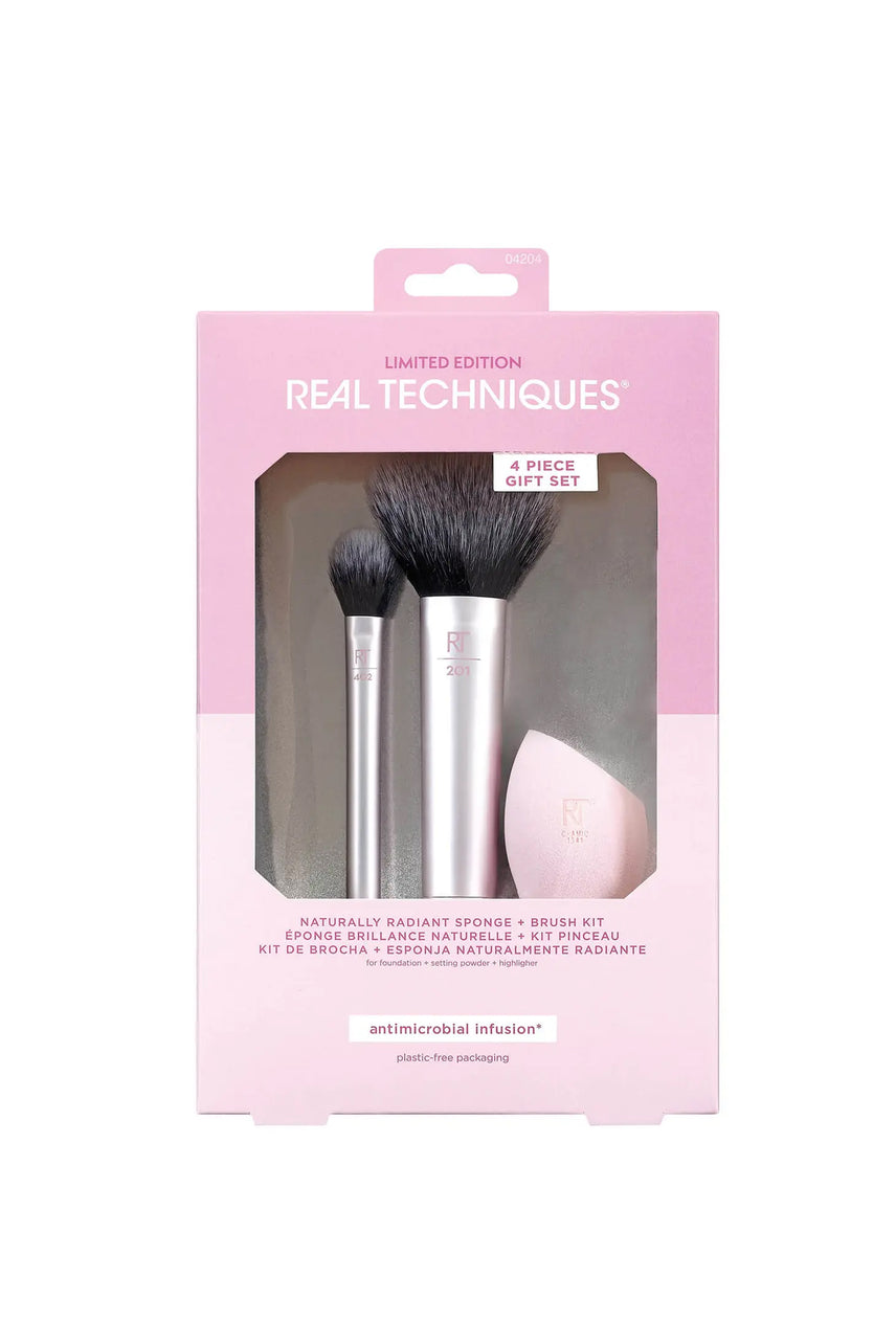 Real Techniques Radiant Sponge & Brush Kit - Life Pharmacy St Lukes