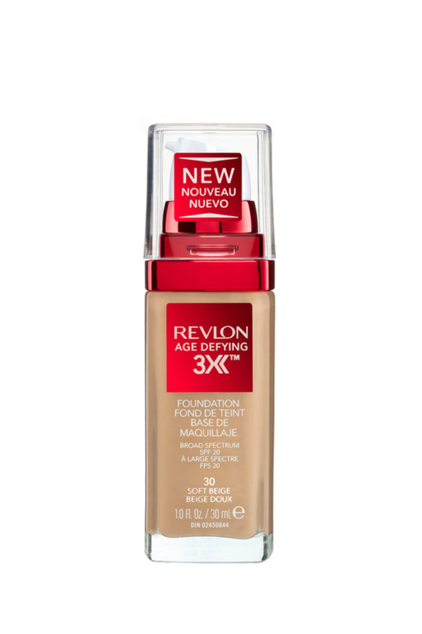 Revlon Age Defying 3X™ Foundation Soft Beige 30ml - Life Pharmacy St Lukes
