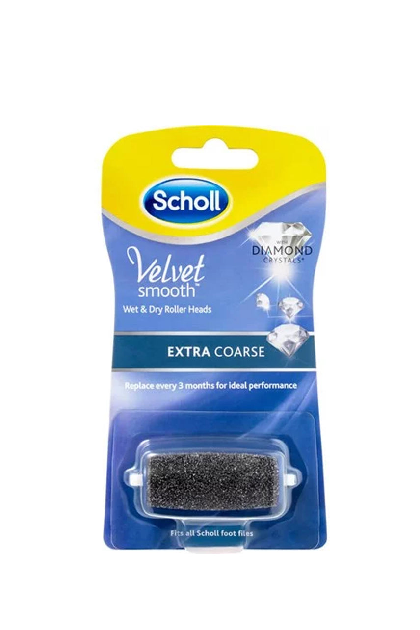 SCHOLL Velvet Smooth Extra Coarse Roller Head Refill Single - Life Pharmacy St Lukes