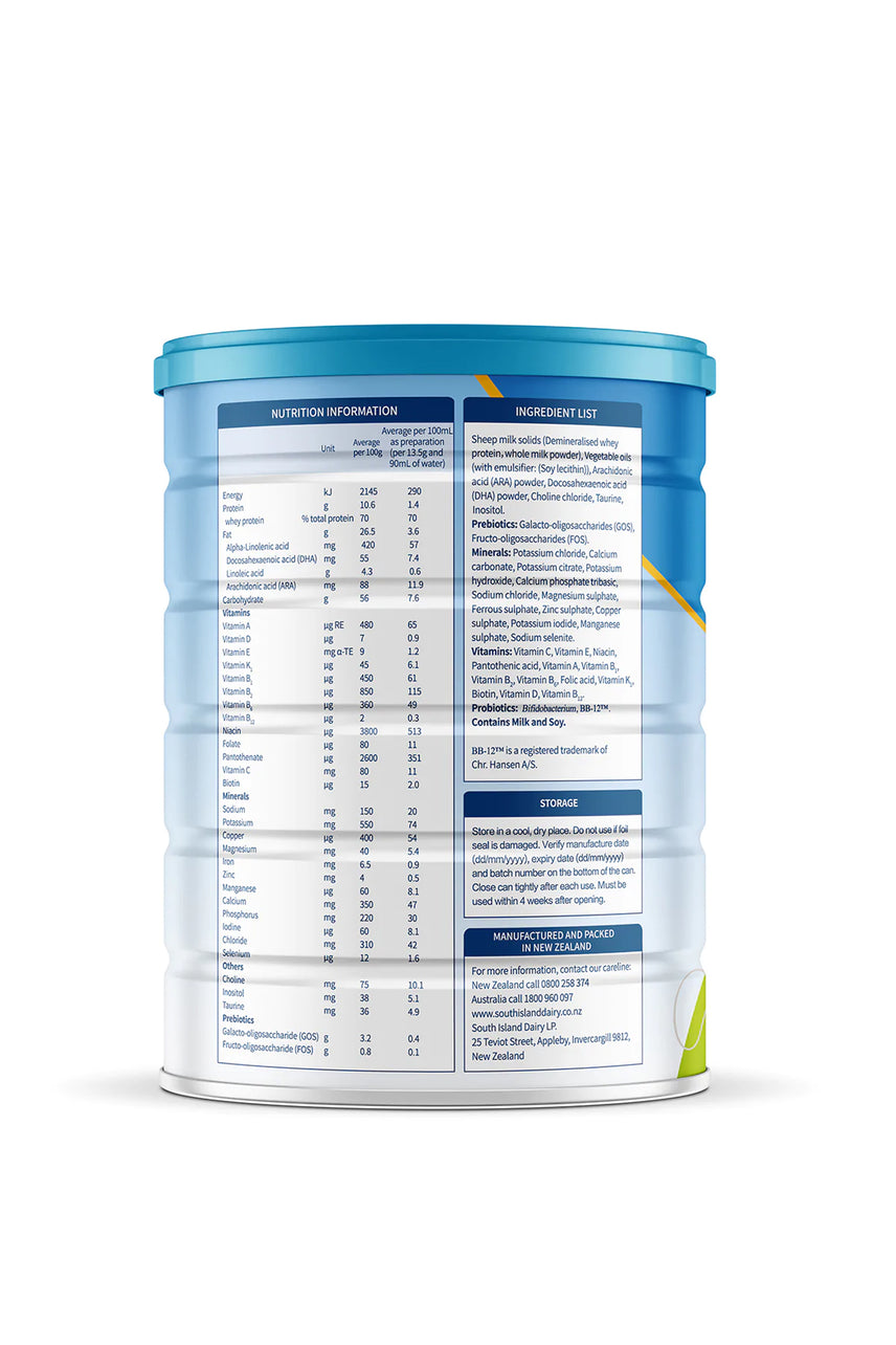 Blue River Dairy Sheep Milk Infant formula 0-6mth 800g - Life Pharmacy St Lukes